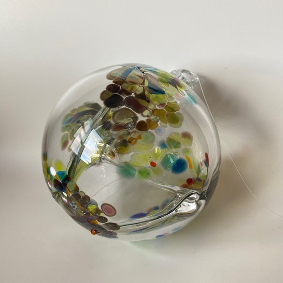 Vintage Art Glass WITCH BALL by Kitras, Handblown in Canada - Picture 15 of 15